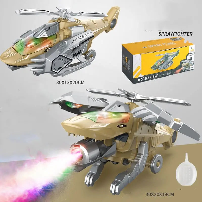 Helicóptero Dinosaurio Transformable