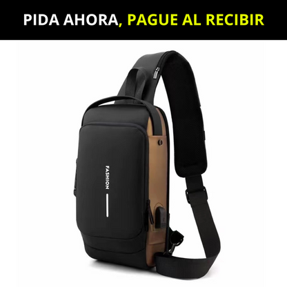Bolso de Hombro Antirrobo con Carga USB